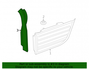Outer Wing Light Cover Rear Left BMW X5 F15 14-18