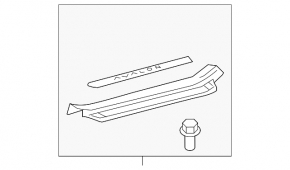 Front right door sill trim for Toyota Avalon, gray, 2012