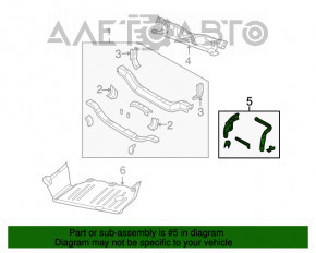 Right headlight eyepiece Jeep Compass 11-16 rusty