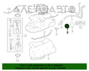 Fuel filler flap housing Toyota Highlander 14-19