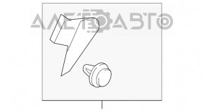 Door trim inner rear left Toyota Sienna 11-20