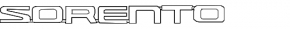 Emblem inscription Sorento tailgate Kia Sorento 16-20