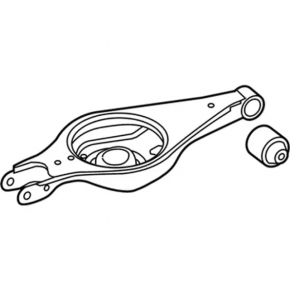 Lower arm under the spring rear left Ford Explorer 11-19 torn silent block