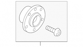 Rear left hub Audi A3 8V 15-20 AWD 2.0T, rusty