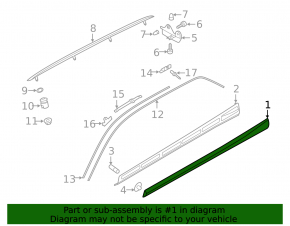 Right threshold Audi A3 8V 16-18 e-tron