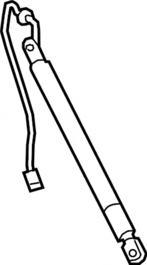 Shock absorber of the trunk door left Infiniti QX50 19- electric