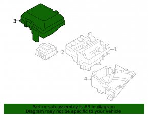 Kia Optima 16- underhood fuse box cover