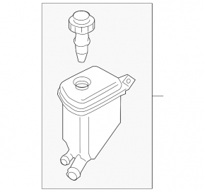 Power Steering Reservoir Porsche Panamera 10-16