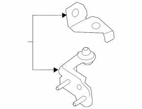 Door hinge lower rear right Ford Explorer 20-