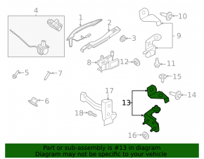 Door hinge lower rear right Ford Explorer 20-