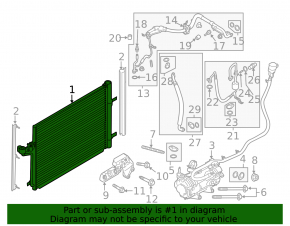 Air conditioning radiator condenser Ford C-max MK2 13-18 SIGNEDA
