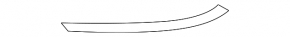 Lower right front bumper molding for Mazda CX-3 19-21 chrome