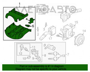 Steering column frame Mazda CX-7 06-09