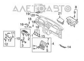 Mazda6 03-05 Audio and Climate Control Panel Trim