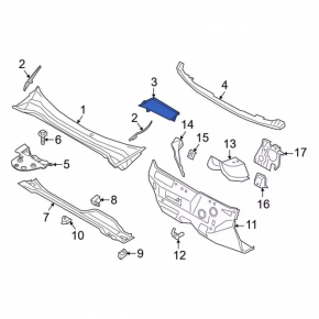 Ford Escape MK4 20-24 Windshield Washer Grille Trim -