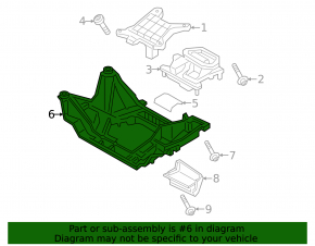 Gearbox support for Porsche Cayenne 19-26 2.9T, 3.0T, 4.0T