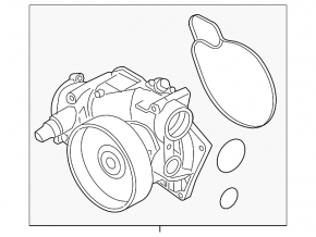 Water pump BMW 7 G11 G12 19-22 N63B