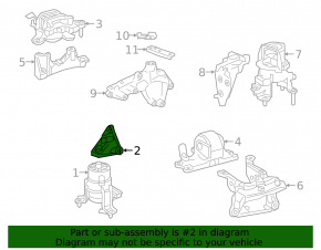 Lexus ES350 Front Engine Mount Bracket 19-26