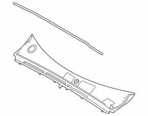 Windscreen wiper grille plastic Volvo XC40 19-25