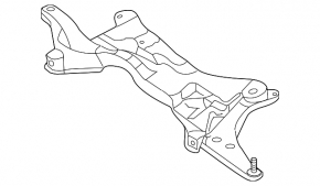 Front subframe Mitsubishi Outlander 2007-2013 3.0