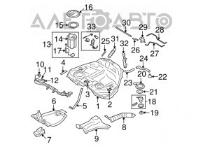 Subaru b9 Tribeca fuel level sensor
