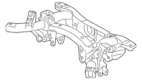 Rear subframe Lexus NX200t NX300 15-21
