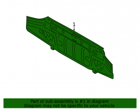 Subaru Outback 15-19 rear panel graphite, dented