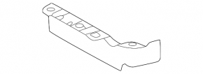 Front left mudguard liner for Toyota bZ4X 23-26