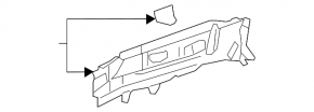 Lexus ES250 ES300h ES350 19-22 Japan built front left side member outer part