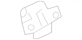 Left tailgate hinge Mitsubishi Eclipse Cross 18-20