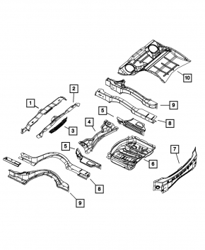 Chrysler 300 11- Rear Panel