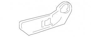 Black front passenger seat trim for Toyota Venza 21-24
