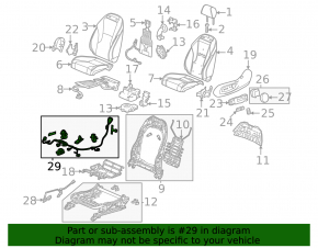 Honda Accord 23-26 Driver's Seat Wiring