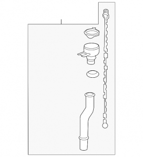 Washer reservoir neck Toyota Prius 50 16-22