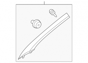 Upper left front pillar trim for Hyundai Sonata 15-17 beige