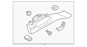 Left rear pillar trim Kia Niro 19-22 EV gray