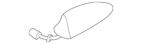 Antenna fin Subaru Impreza 4d 17-18 GK