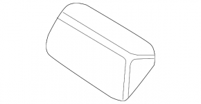 Nissan Maxima A36 16-20 rear left headrest, beige cloth, dry-cleanable