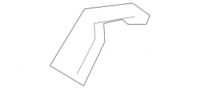 Rear bumper bracket upper right Kia Sorento 16-20