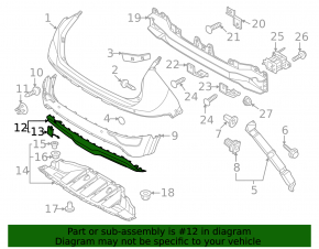 Kia Niro 23-26 EV rear bumper lip trim