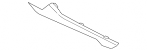 Audi A4 B9 17-25 black upper right center console trim