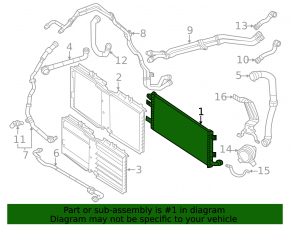 Mercedes W167 GLE 450 20-23 Inverter Radiator