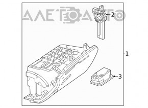 Glove box, glove compartment Mercedes W167 GLE 350 450 20-23