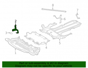 Engine protection mounting bracket left Mercedes C-class W205 300/400/450AMG/63AMG/63AMGS 15-21