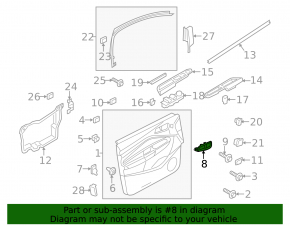 Door handle inner front right Ford C-max MK2 13-18