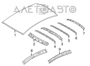 Roof metal Nissan Versa 12-19 usa