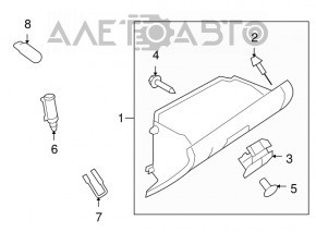 Glove box, glove compartment Mazda6 09-13