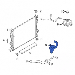 Lower cooling pipe Ford Bronco Sport 21-25 1.5T