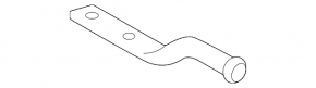 Rear exhaust pipe bracket with catalytic converter for Toyota Rav4 19-25 hybrid, with rubber