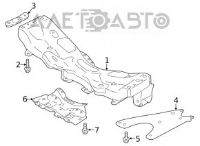 Subframe front Subaru Forester 19-SK rusty